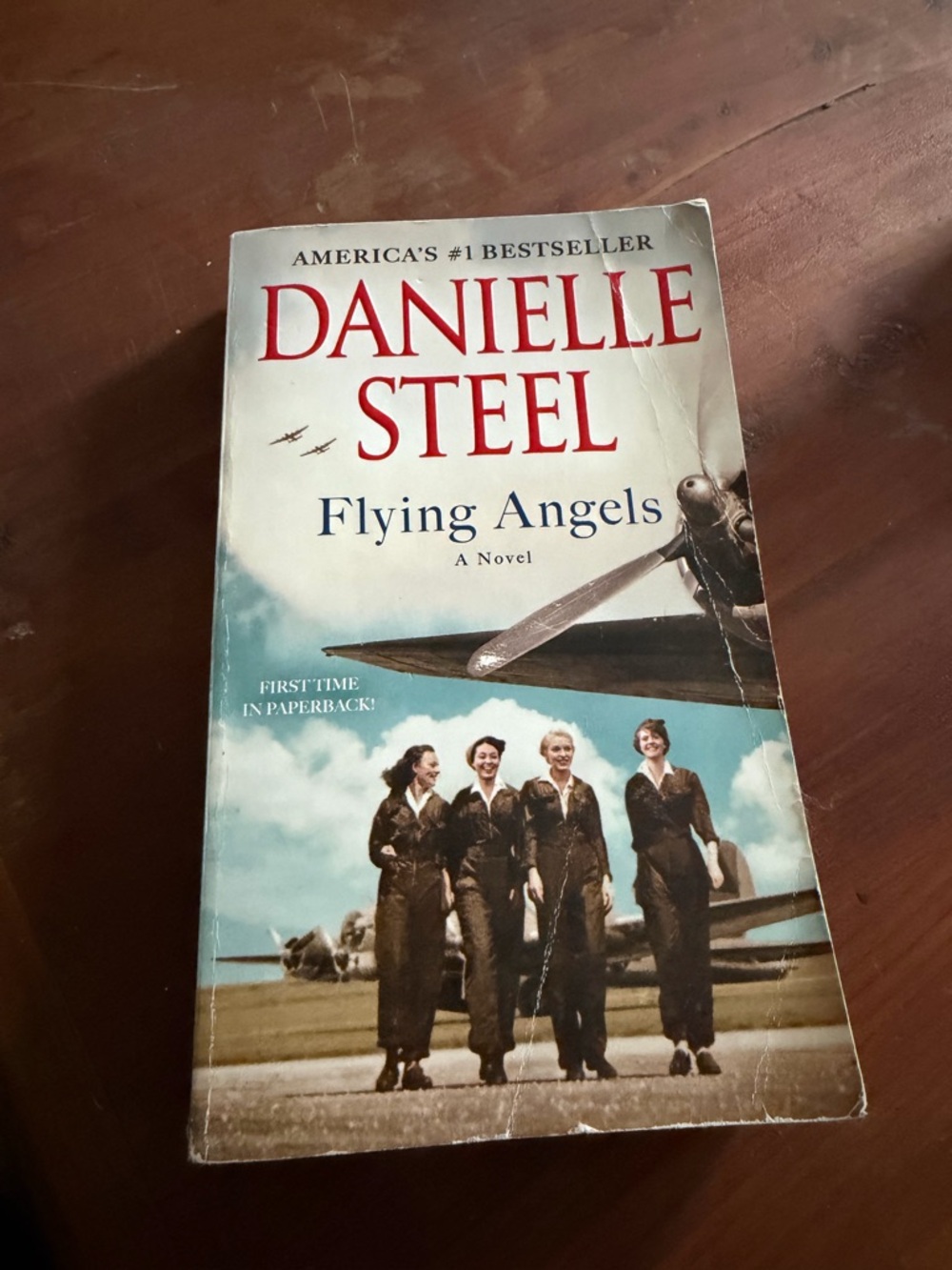 Danielle Steel Flying Angels Paperback Book - Blue, Cream, Red